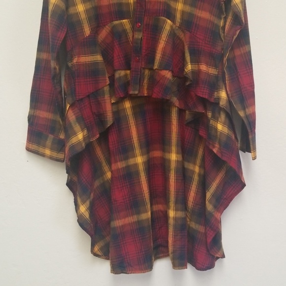 Thread Story Long Tails Top Plaid Fall Colors XL - Picture 6 of 8